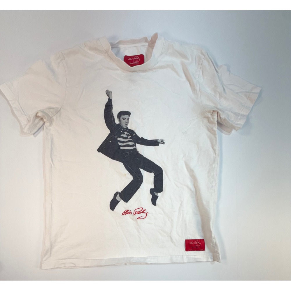 Elvis Presley x Shoe Palace White Graphic T-Shirt Small 2022 Jailhouse Rock